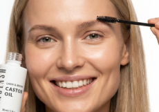 nanolash castor oil on eyebrows